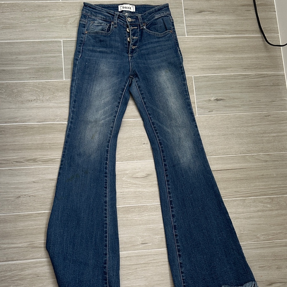 Stylish Women's Blue Flare Jeans